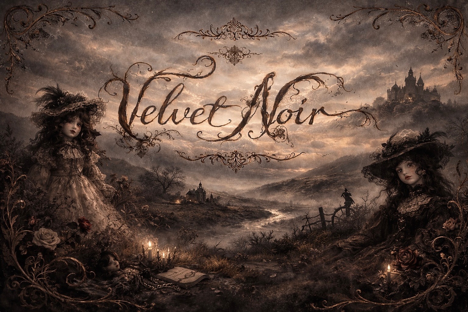 Velvet Noir — Where velvet meets lace